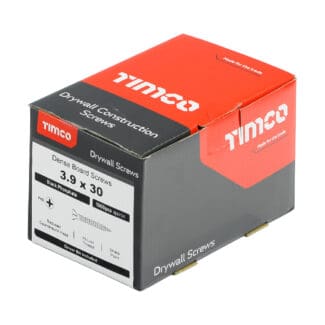 TIMCO Drywall Reduced Countersunk Black Dense Board Screws - 3.9 x 30