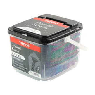 TIMCO Drywall Fine Thread Bugle Head Black Screws - 3.5 x 32