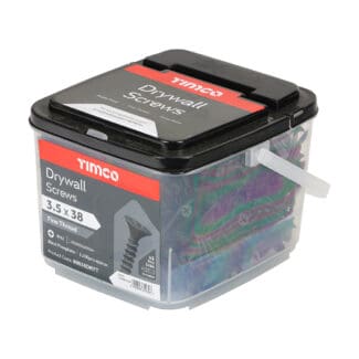 TIMCO Drywall Fine Thread Bugle Head Black Screws - 3.5 x 38