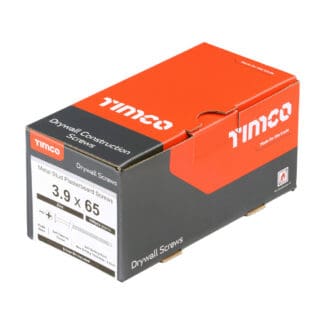 TIMCO Drywall Self-Drilling Bugle Head Silver Screws - 3.9 x 65