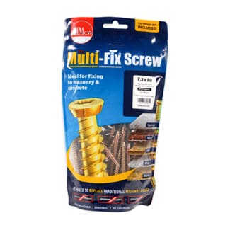 TIMCO Concrete Screws Flat Countersunk Gold - 7.5 x 80