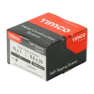 Timco Metal Tapping Screws PZ Pan Self-Tapping Zinc  - 12 x 1