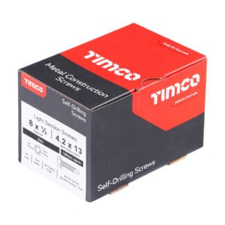 TIMCO Self-Drilling Light Section Silver Screws - 8 x 1/2