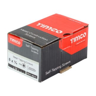 Timco Self-Tapping Screws PZ Pan Zinc  - 8 x 3/4