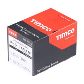 TIMCO Self-Drilling Light Section Silver Screws - 8 x 3/4