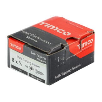 Timco Self-Tapping Screws PZ Pan Zinc  - 8 x 5/8