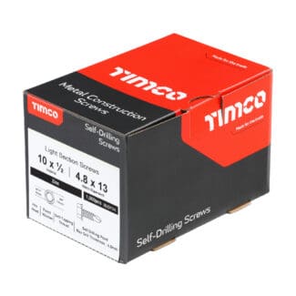 TIMCO Self-Drilling Light Section Silver Screws - 10 x 1/2
