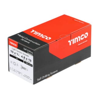 TIMCO Self-Drilling Light Section Silver Screws - 10 x 3/4