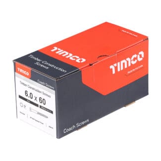 TIMCO Coach Screws Hex Head Silver  - 6.0 x 60