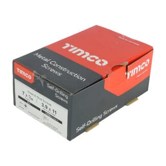 TIMCO Self-Drilling Metal Framing Pan Head Silver Screws - 7 x 7/16