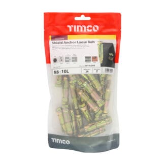 TIMCO Shield Anchors Loose Bolt Gold - M8:10L (M8 x 60)