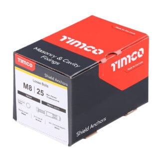 TIMCO Shield Anchors Loose Bolt Gold - M8:25L