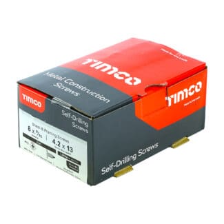 TIMCO Sharp Point Wafer Head Silver Screws - 4.2 x 13