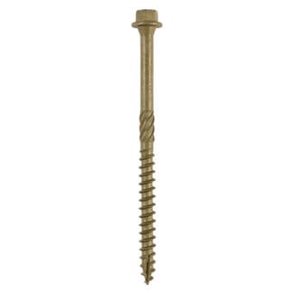 Timco Timber Frame Construction & Landscaping Screws Hex Exterior Green Organic  - 6.7 x 100