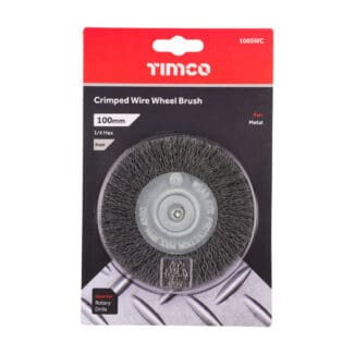 TIMCO Drill Wheel Brush Crimped Steel Wire - 100mm