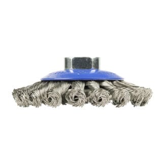 TIMCO Angle Grinder Bevel Brush Twisted Knot Stainless Steel - 100mm