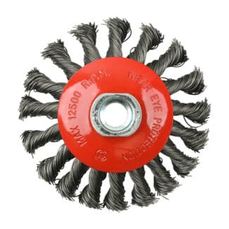 TIMCO Angle Grinder Bevel Brush Twisted Knot Steel Wire - 100mm