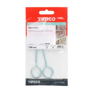 TIMCO Vine Eyes Silver - 100mm