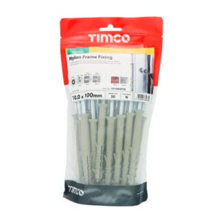 TIMCO Nylon Frame Fixings - 10.0 x 100