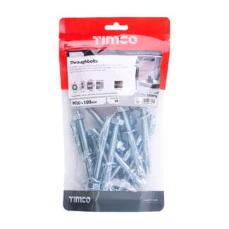 TIMCO Throughbolts Silver - M10 x 100