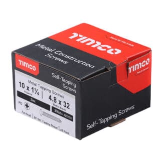 Timco Self-Tapping Screws PZ Pan Zinc  - 10 x 1 1/4