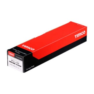 TIMCO Carriage Bolts DIN603 & Hex Full Nuts DIN934 Silver - M10 x 150