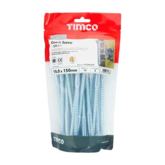 TIMCO Coach Screws Hex Head Silver  - 10.0 x 150