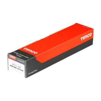 TIMCO Carriage Bolts DIN603 & Hex Full Nuts DIN934 Silver - M10 x 160