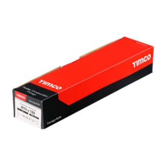 TIMCO Carriage Bolts DIN603 & Hex Full Nuts DIN934 Silver - M10 x 180