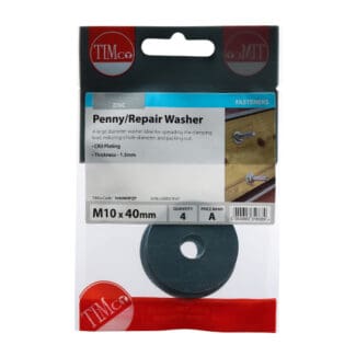 TIMCO Penny / Repair Washers DIN9054 Silver - M10 x 40