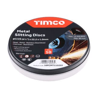 TIMCO B/Abrasive Flat Wheel Inox - 115 x 22.2 x 1.0