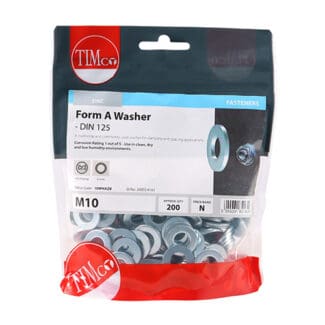 TIMCO Form A Washers DIN125-A Silver - M10