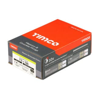 TIMCO Concrete Screws Flat Countersunk Exterior Silver - 7.5 x 120