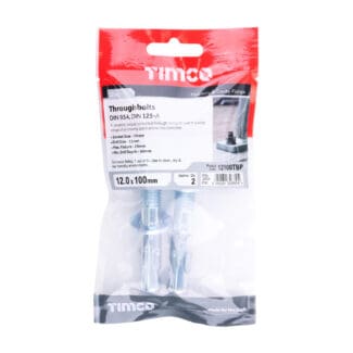TIMCO Throughbolts Silver - M12 x 100