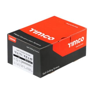 TIMCO Self-Drilling Light Section Silver Screws - 12 x 1 3/4