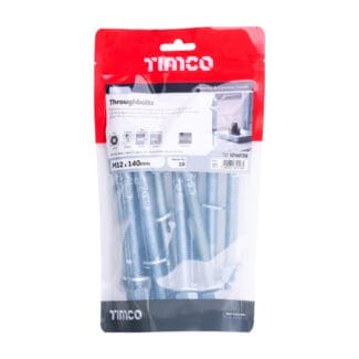TIMCO Throughbolts Silver - M12 x 140