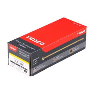 TIMCO Solo Advanced Hex Head Gold Coach Woodscrews - 12.0 x 160
