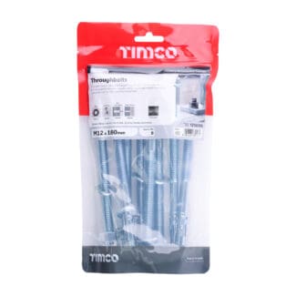 TIMCO Throughbolts Silver - M12 x 180