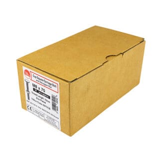 TIMCO Carriage Bolts DIN603 & Hex Full Nuts DIN934 Silver - M12 x 240