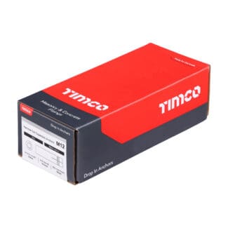 TIMCO Drop In Anchors Silver - M12