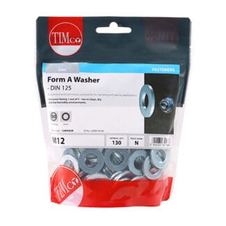 TIMCO Form A Washers DIN125-A Silver - M12