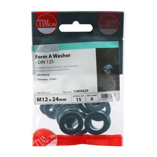TIMCO Form A Washers DIN125-A Silver - M12