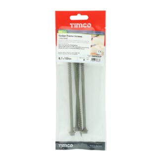 TIMCO Timber Screws Hex Flange Head Exterior Green - 6.7 x 150