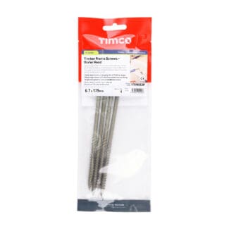 Timco Timber Frame Construction & Landscaping Screws Hex Head Exterior Organic Green  - 6.7 x 175