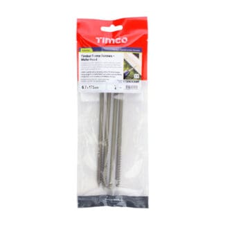 Timco Timber Frame Construction & Landscaping Screws Wafer Exterior Green Organic  - 6.7 x 175