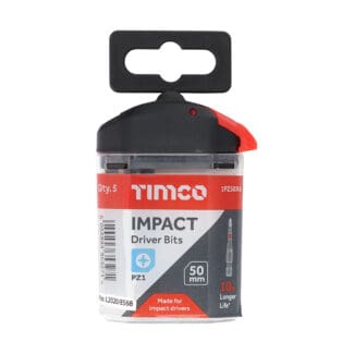 TIMCO X6 Impact Pozi Driver Bit - No.1 x 50