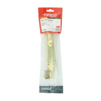 Timco Contract Flat Section Bolt Polished Brass  - 210 x 35mm