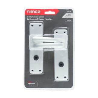 Timco Contractors Lever Bathroom|Privacy Handles Satin Anodised Aluminium  - 154 x 40