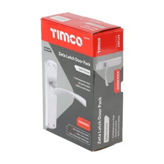 Timco Zeta Latch Door Pack Satin Chrome  - Mixed