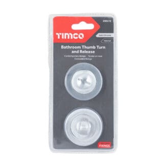 Timco Bathroom Thumb Turn And Release Satin Chrome - 51mm